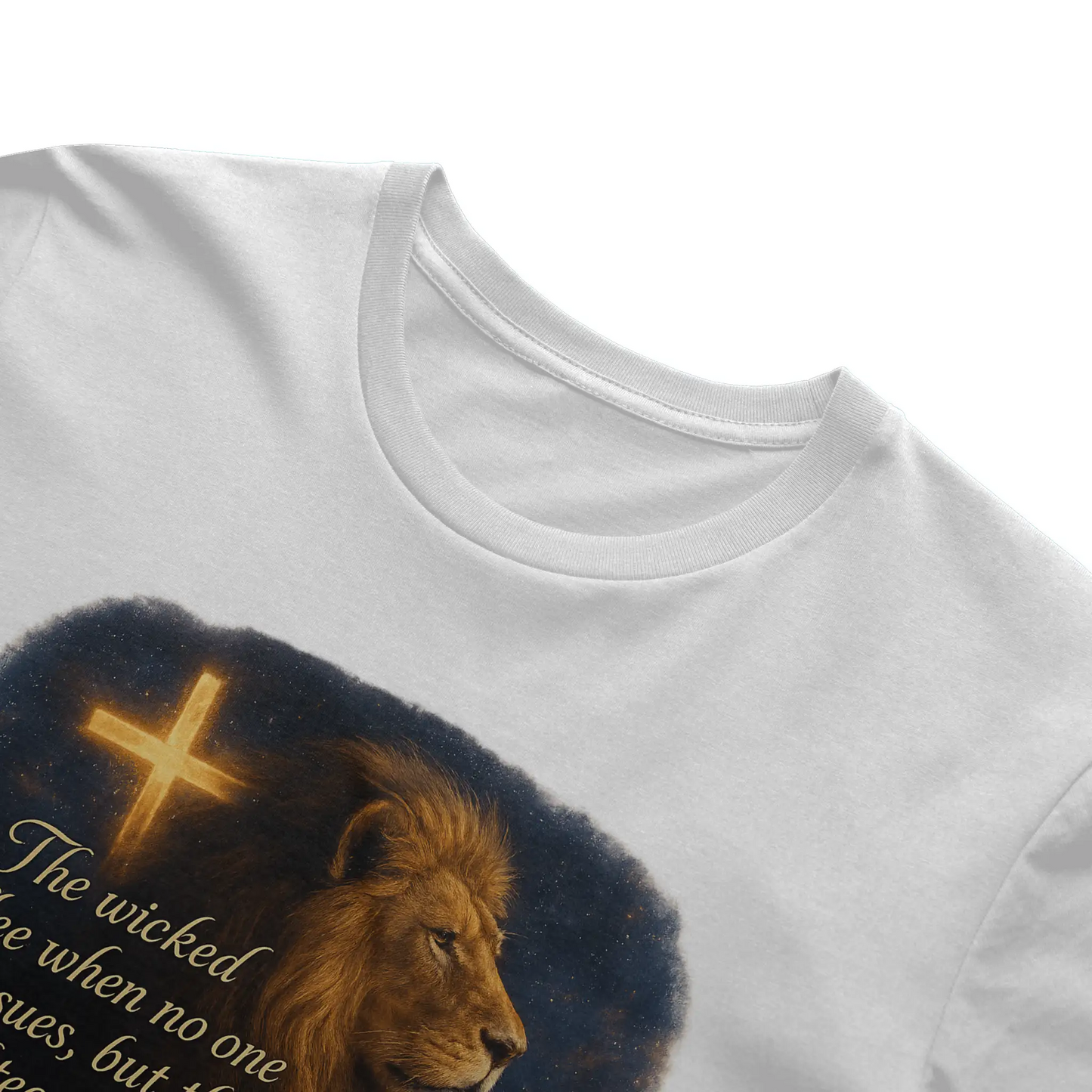 Bold as a Lion – Proverbs 28:1 Galaxy T-Shirt