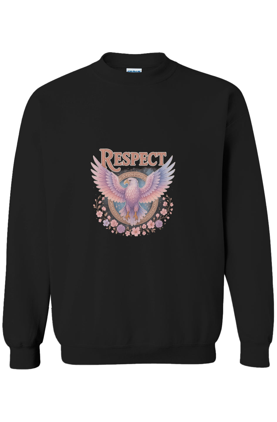 Respect Eagle Floral Emblem crewneck