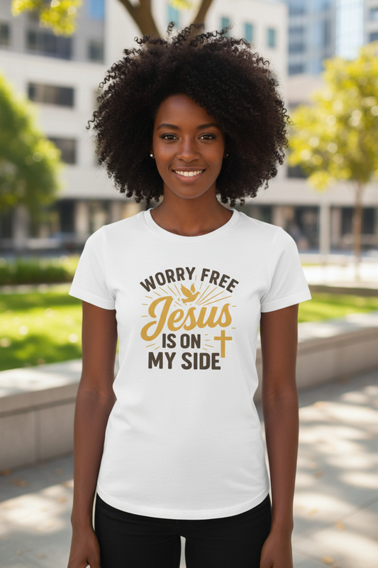 Jesus Is on My Side - Women's Tee - Model 1