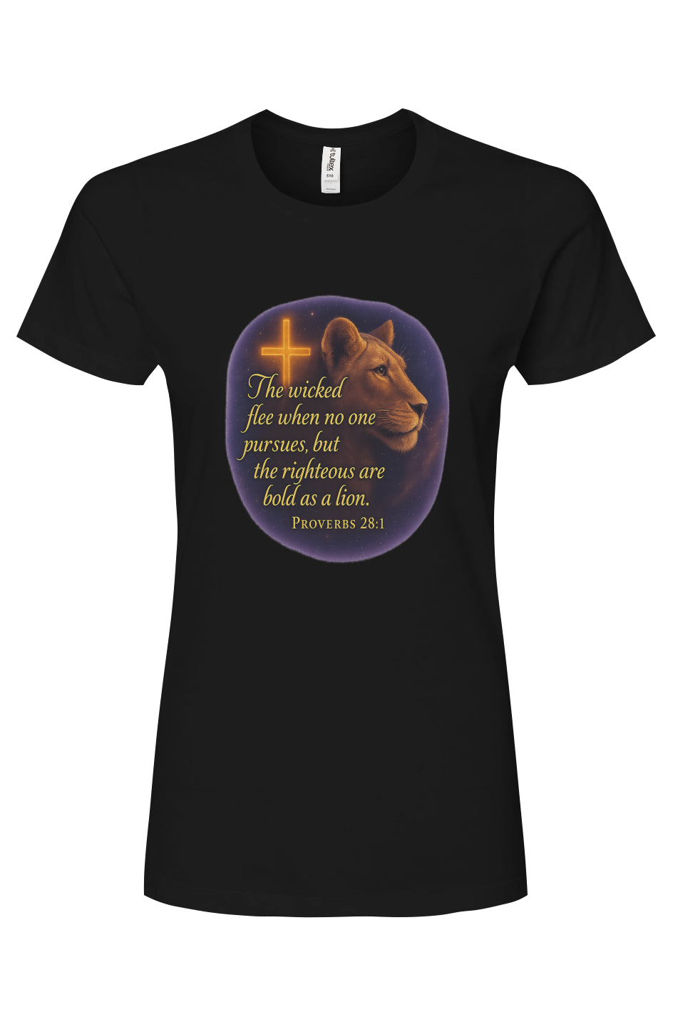 Bold as a Lioness – Galaxy Cotton T-Shirt